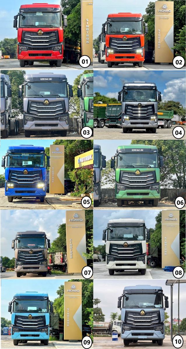 Mầu xe đầu kéo Howo Max