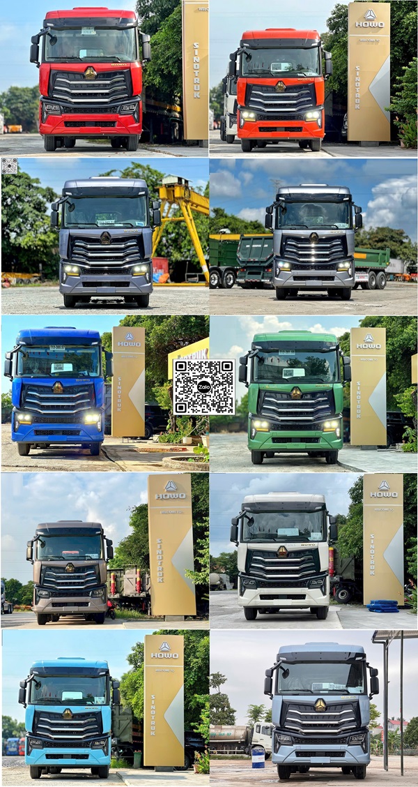 Mầu xe đầu kéo Howo Max