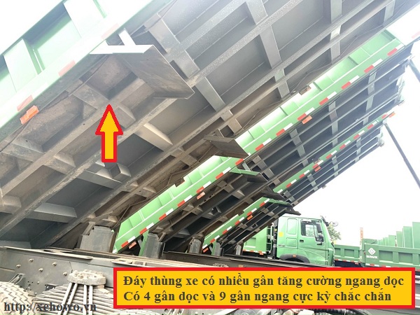 Gân ra cường đáy thùng xe chắc chắn